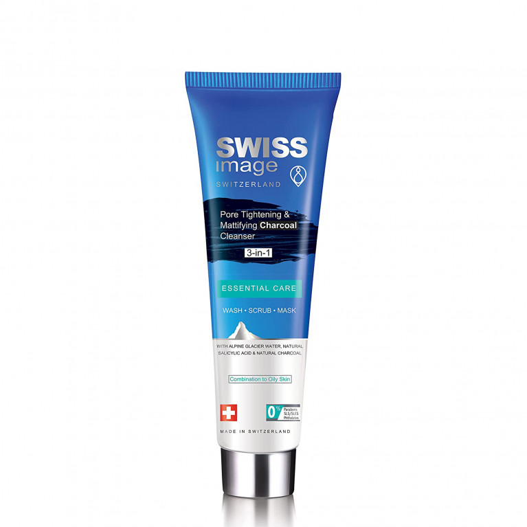 Сужающее поры и матирующее очищающее средство с углем 3-в-1