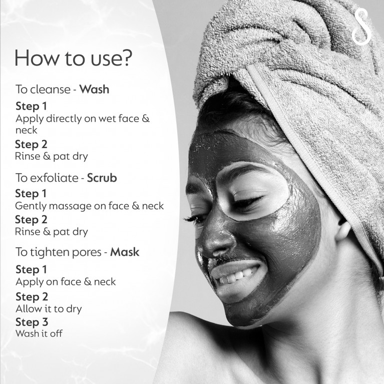 Сужающее поры и матирующее очищающее средство с углем 3-в-1